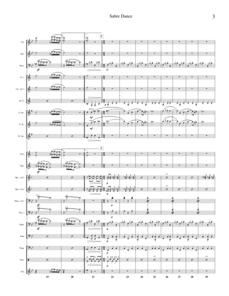 Sabre Dance (transcribed for Concert Band) image number null