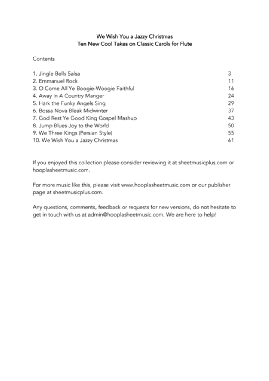 We Wish You A Jazzy Christmas (Ten Cool New Takes on Classic Carols) Flute Solo scores gallery preview page 3