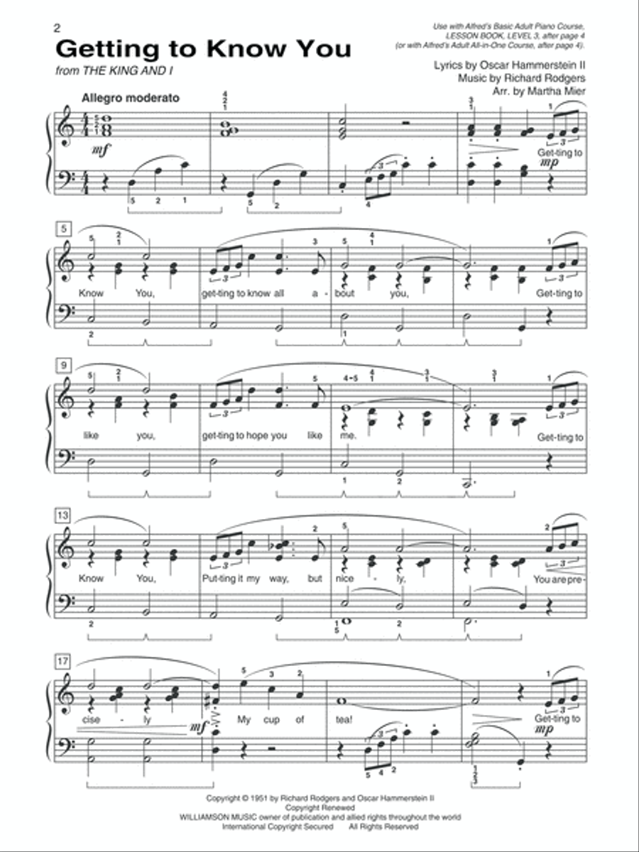 Alfred's Basic Adult Piano Course Greatest Hits, Book 3 Voice scores gallery preview page 6