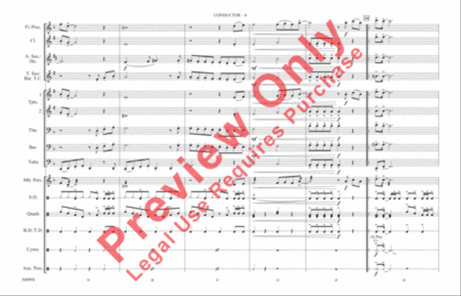 Thriller Marching Band scores gallery preview page 5