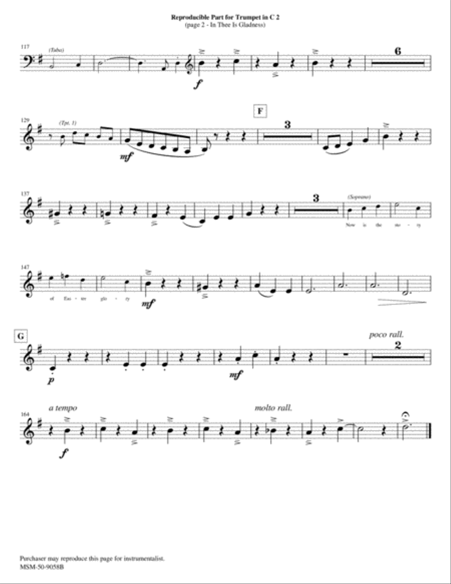 In Thee Is Gladness Choir scores gallery preview page 6