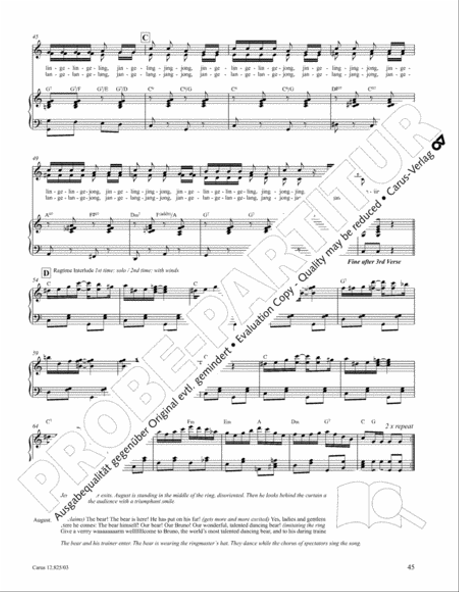 Circus Allegro Choir scores gallery preview page 46