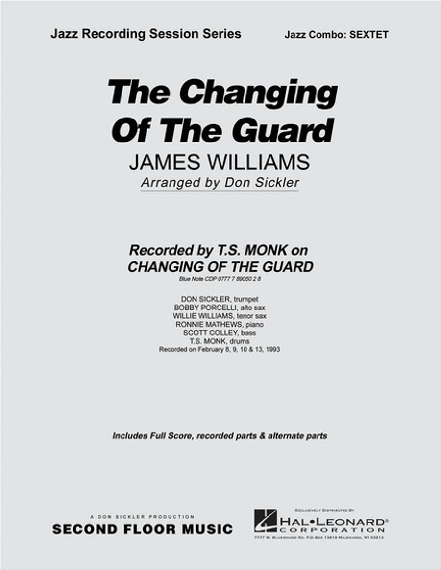 The Changing of the Guard Jazz Ensemble scores gallery preview page 1