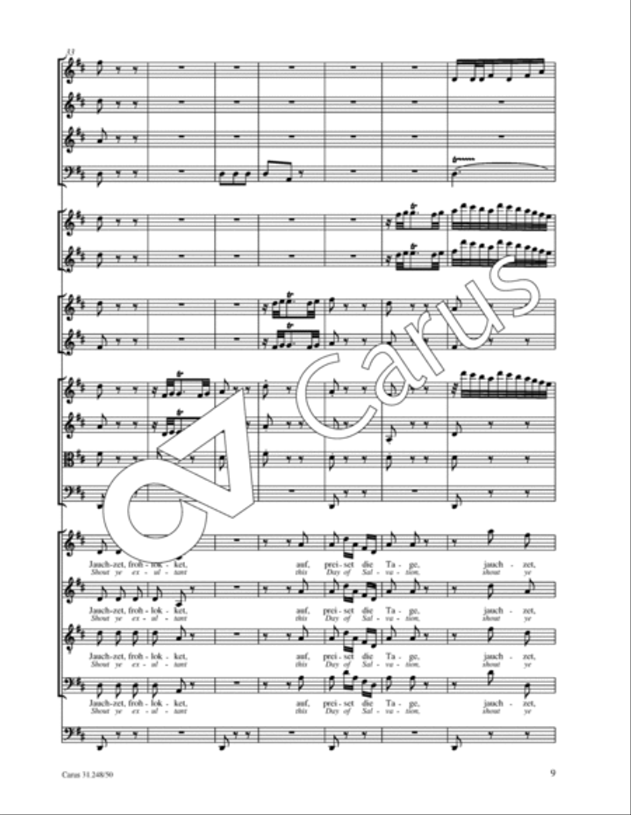 Christmas Oratorio SSATB scores gallery preview page 20