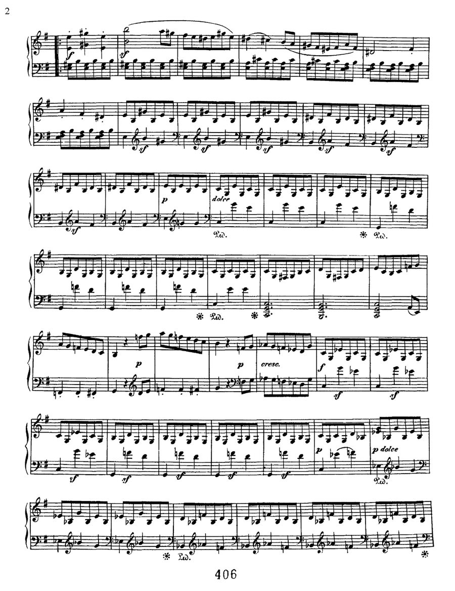 Sonata No. 25 In G Major, Op. 79 Piano Solo scores gallery preview page 2