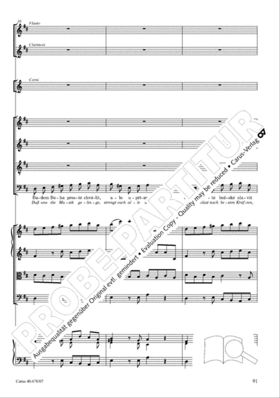 Missa pastoralis bohemica 4-Part scores gallery preview page 104