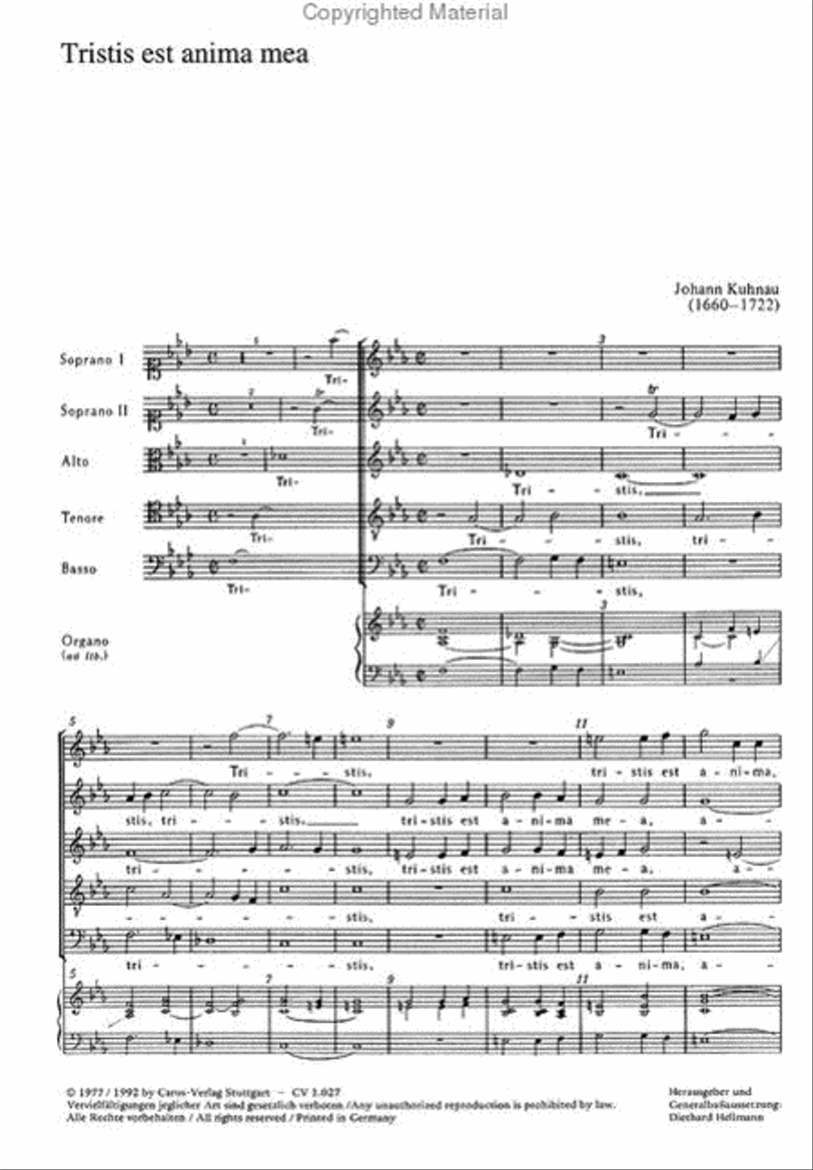Tristis est anima mea SSATB scores gallery preview page 2