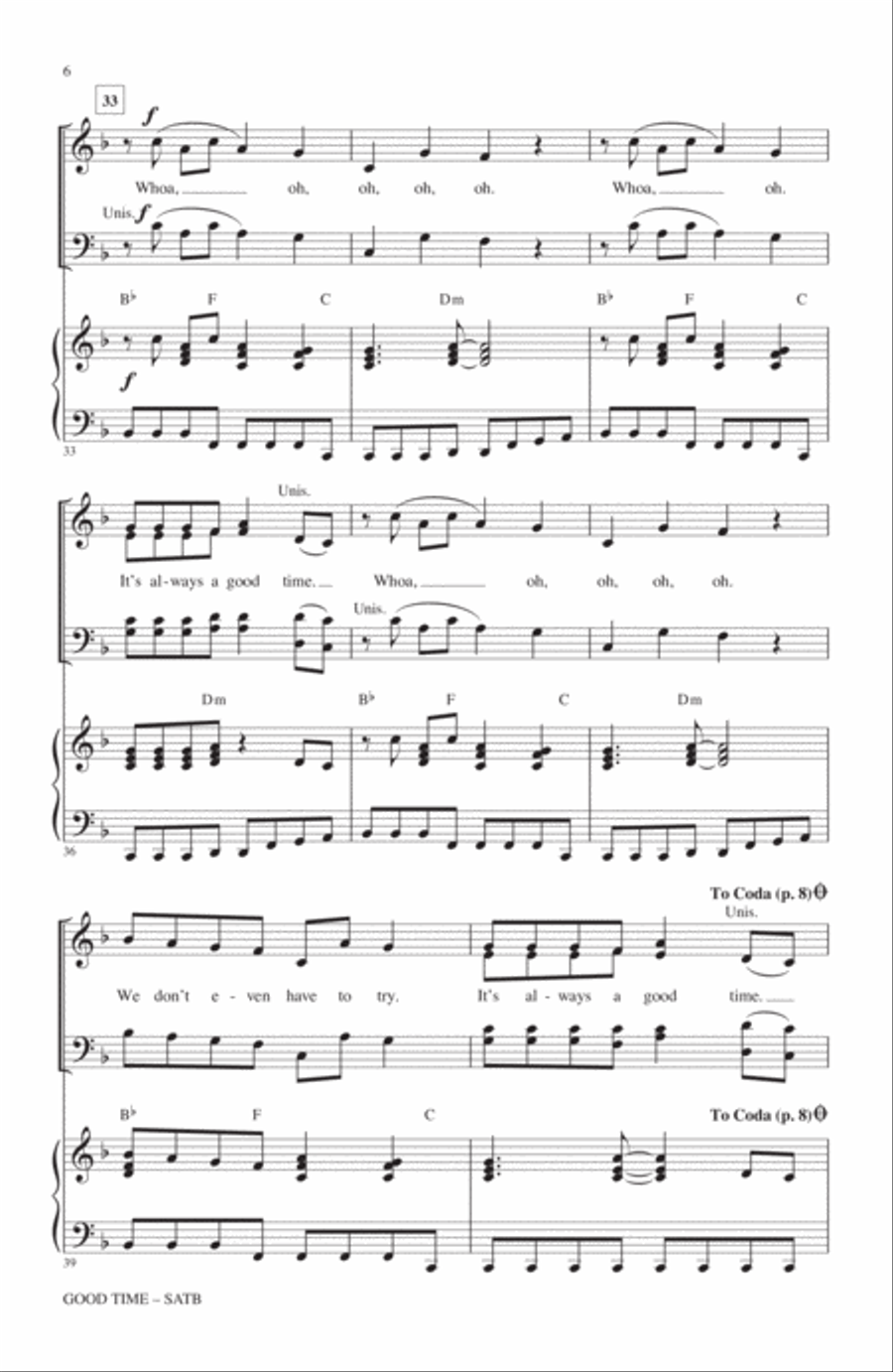 Good Time 4-Part scores gallery preview page 5
