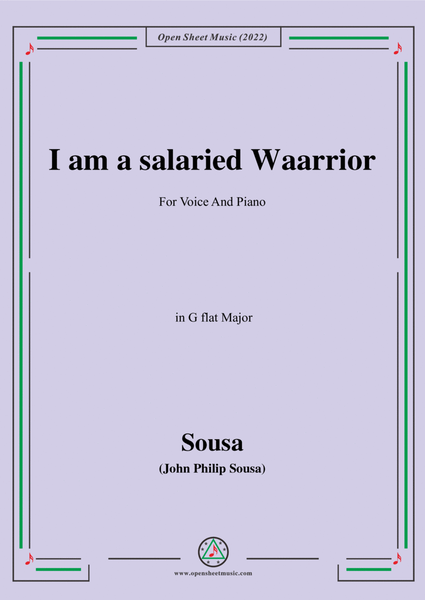 Sousa-I am a salaried Waarrior,in G flat Major image number null