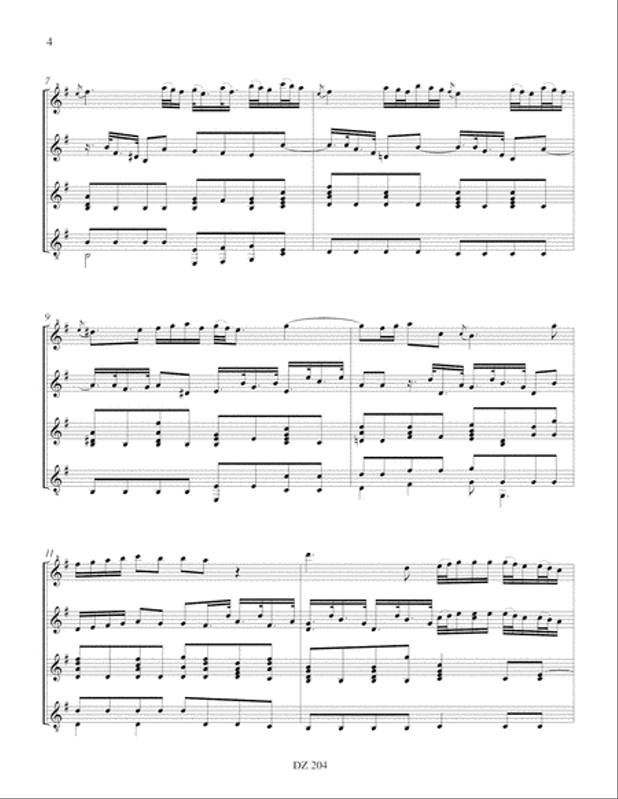 Adagio Adagio Guitar Ensemble scores gallery preview page 4