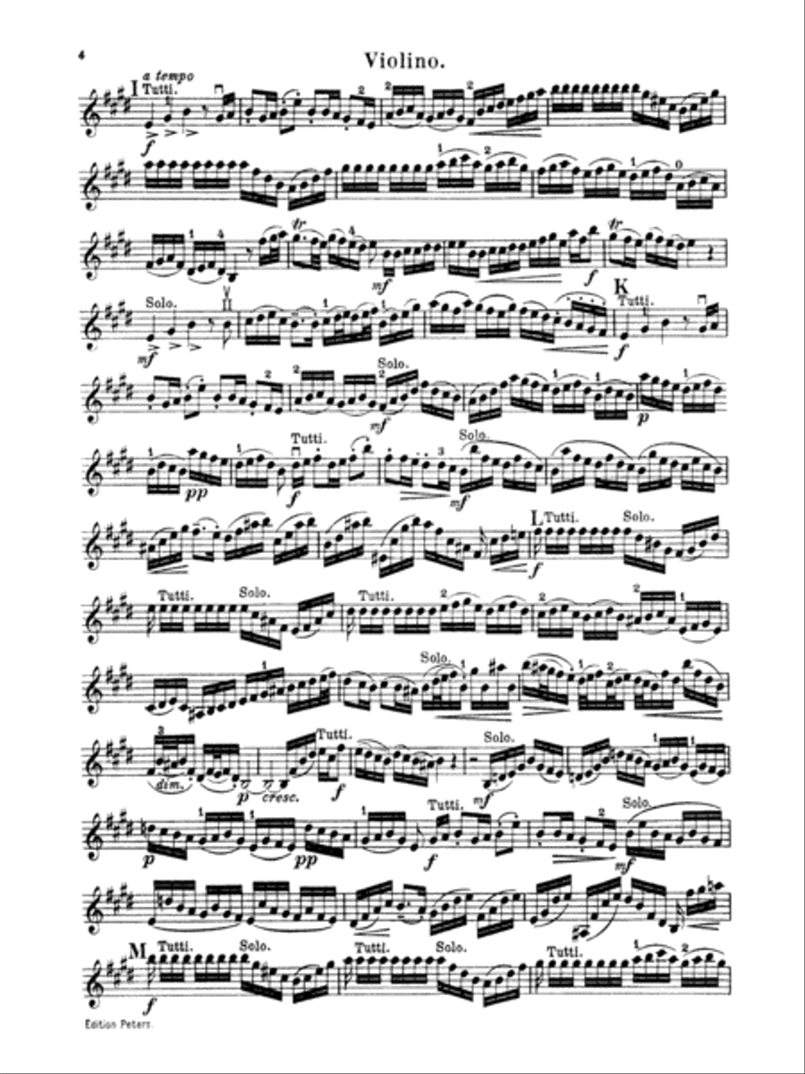 Bach: Violin Concerto No. 2 in E Major Violin Solo scores gallery preview page 4