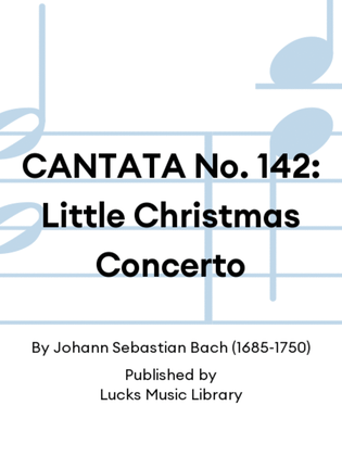 Book cover for CANTATA No. 142: Little Christmas Concerto