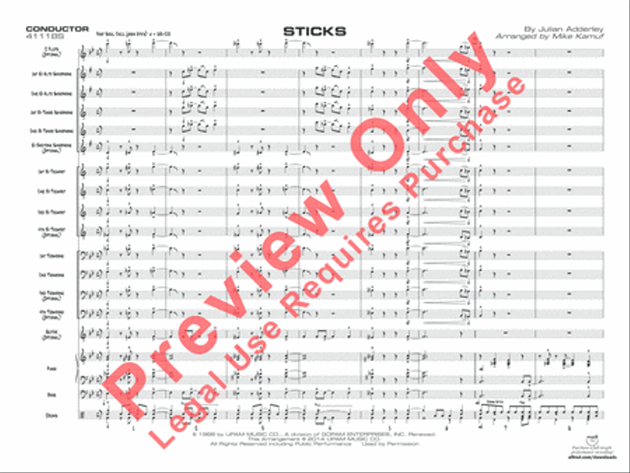 Sticks Sticks Jazz Ensemble scores gallery preview page 20