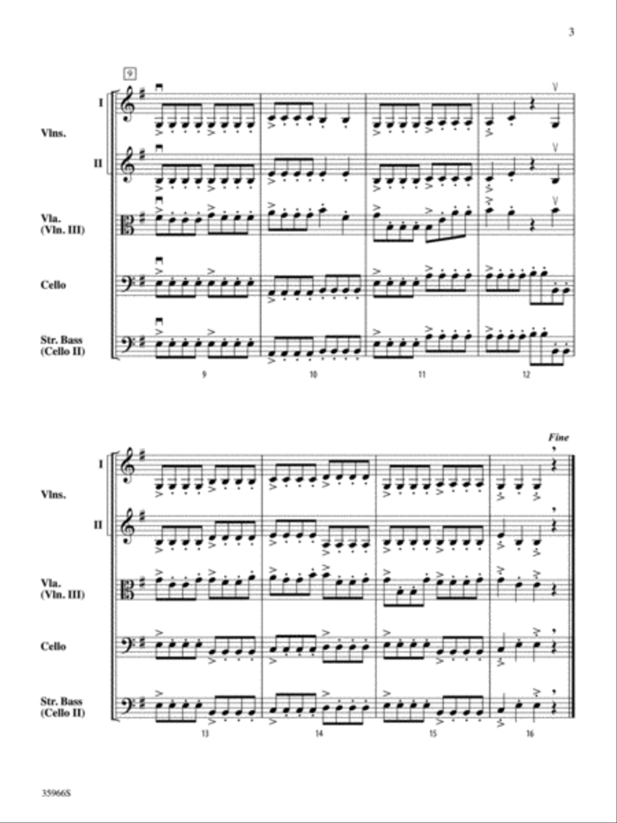 Shadows of Venice String Orchestra scores gallery preview page 3