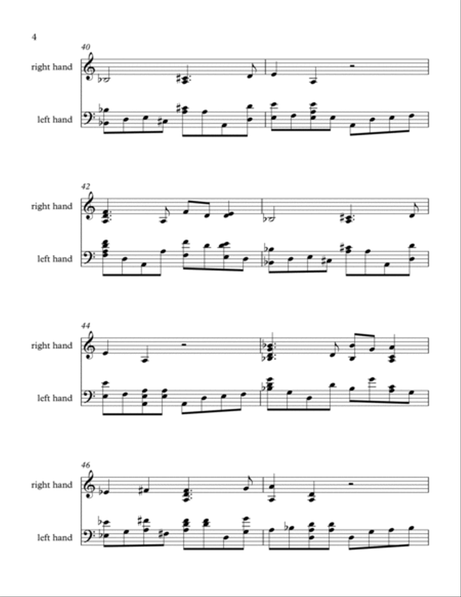 Blue Rose Piano Solo scores gallery preview page 4