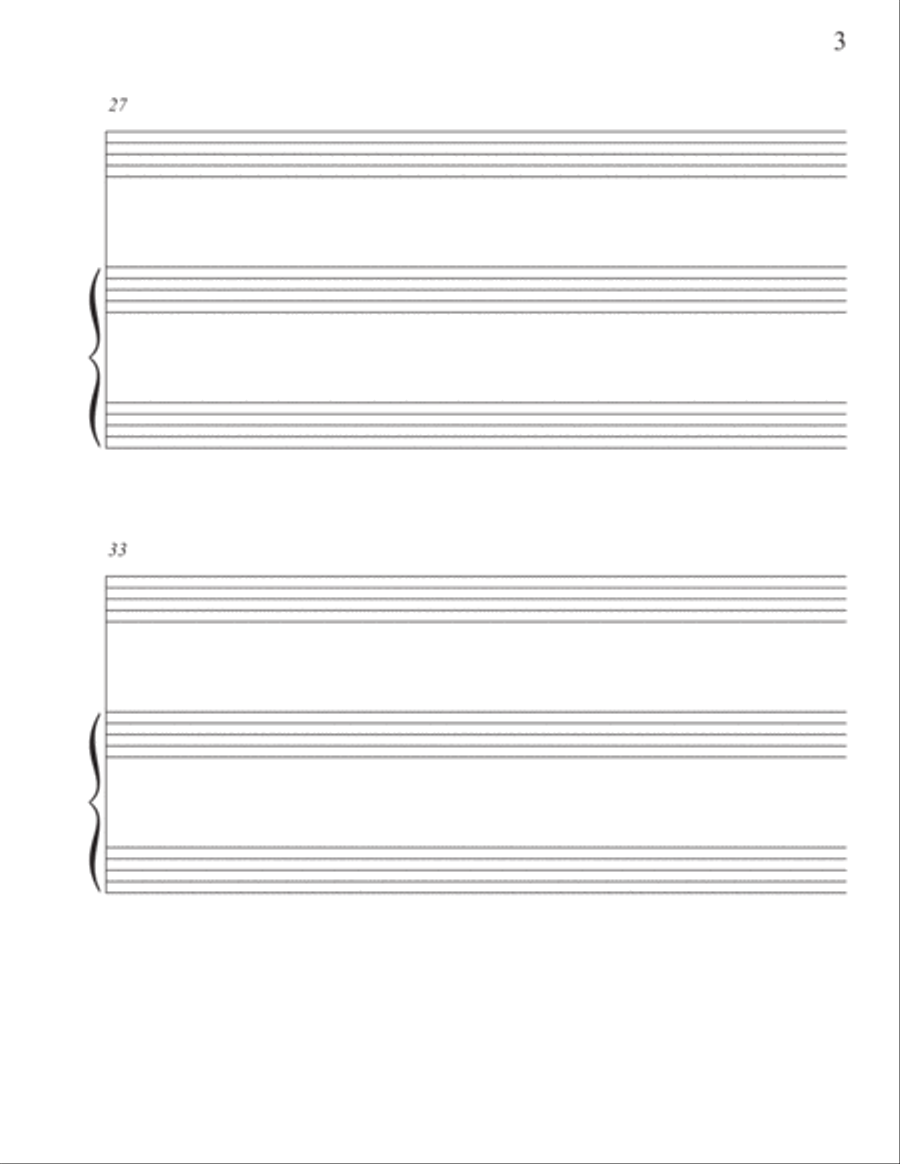 Solo Instrument plus Piano Staff Paper Piano Method scores gallery preview page 3