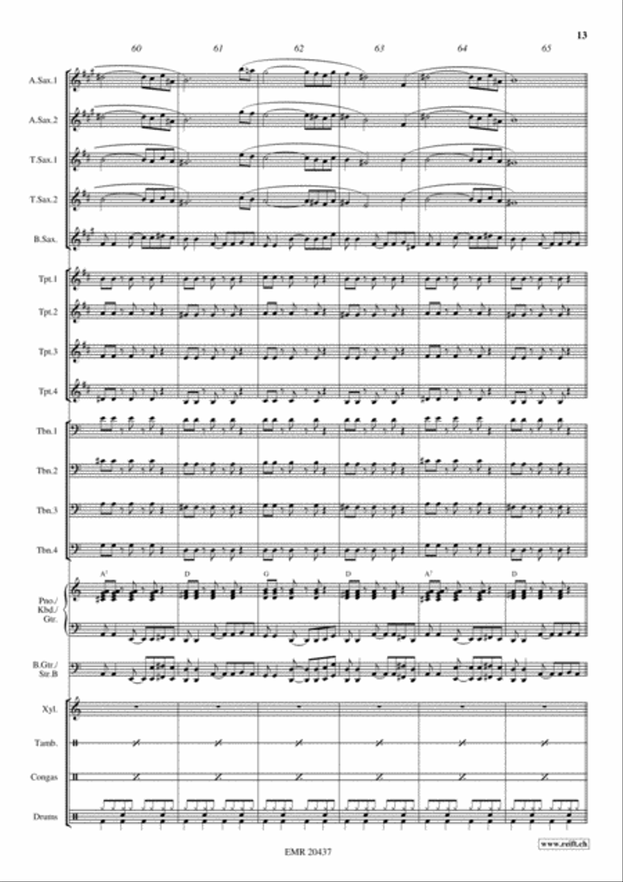 Hits From Russia Big Band scores gallery preview page 14
