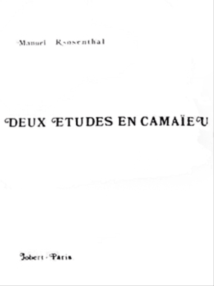 Etudes En Camaieu (2) String Orchestra scores gallery preview page 1