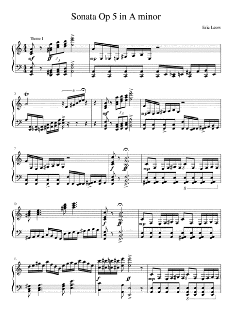Key MEP project final submission Piano Solo scores gallery preview page 1