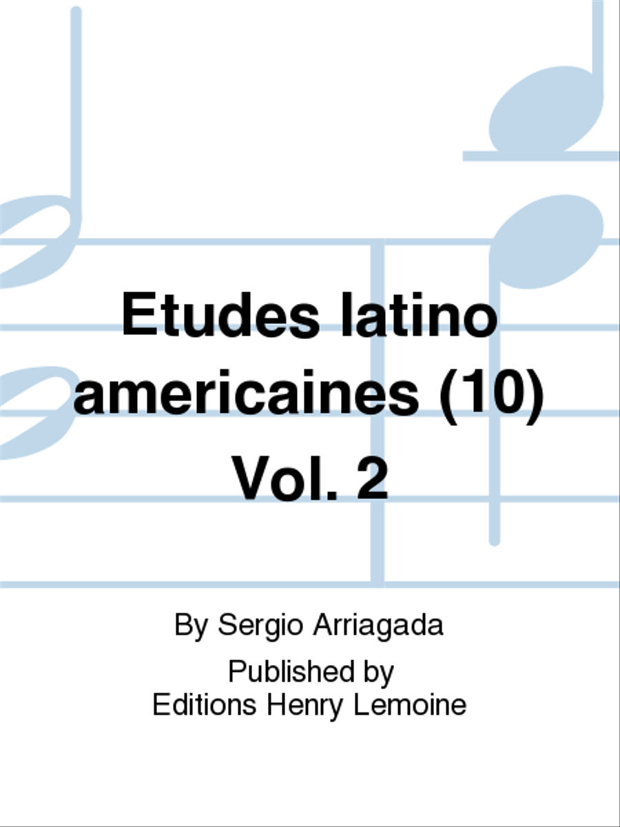 Etudes latino americaines (10) - Volume 2 Collection / Songbook scores gallery preview page 1