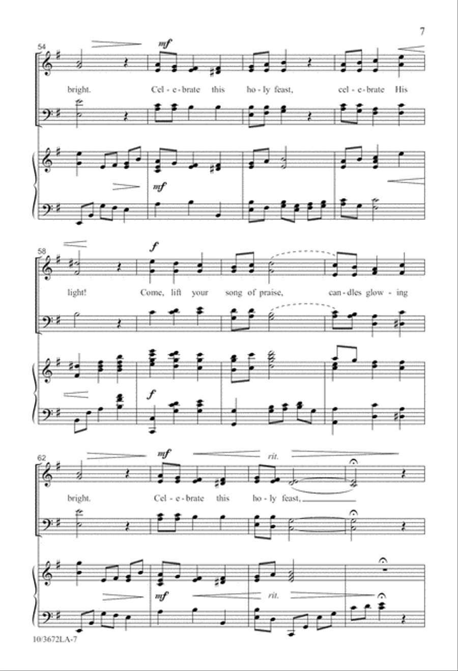 Candlelight Communion 4-Part scores gallery preview page 7