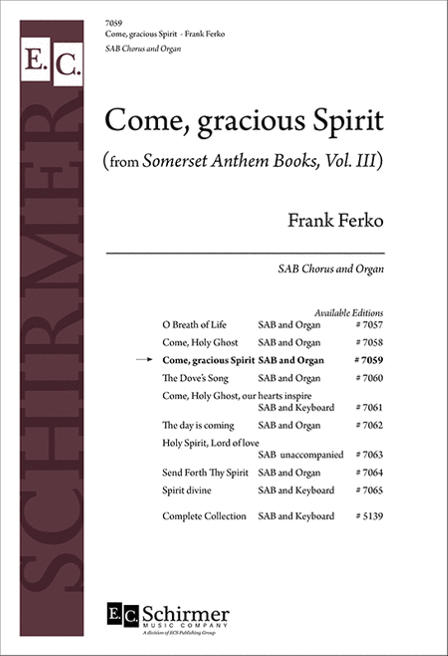 Come, Gracious Spirit Come, Gracious Spirit 3-Part scores gallery preview page 1