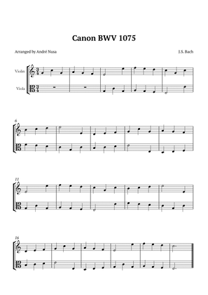 Canon BWV 1075