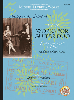 Book cover for Works for Guitar Duo Vol. 11
