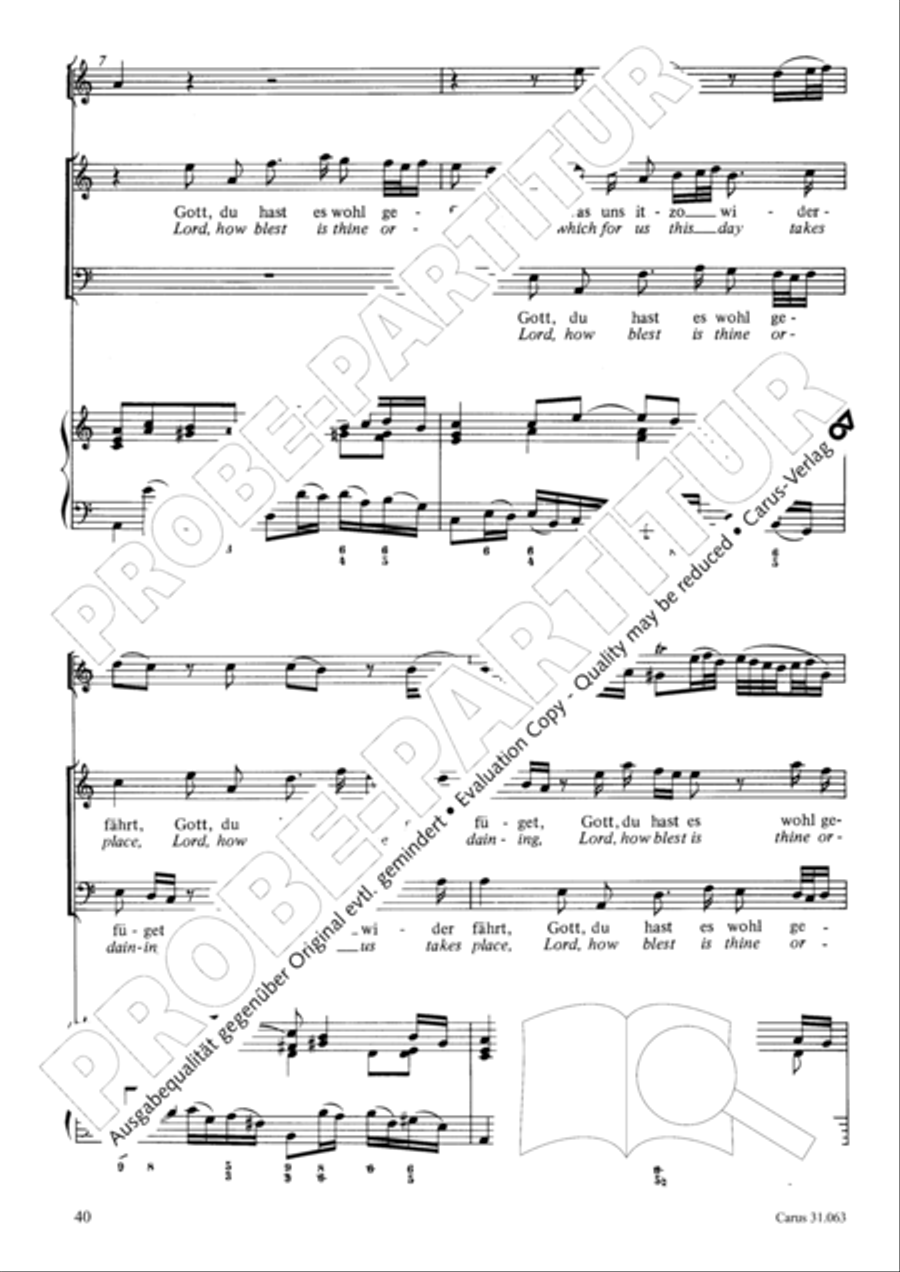 Christians, etch this blessed day (Christen, atzet diesen Tag) 4-Part scores gallery preview page 41