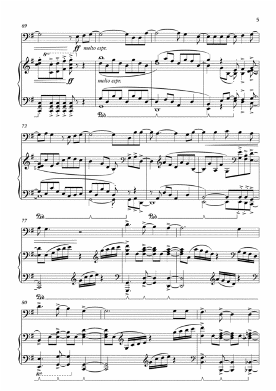 Let It Go (from Frozen) Cello Solo scores gallery preview page 5