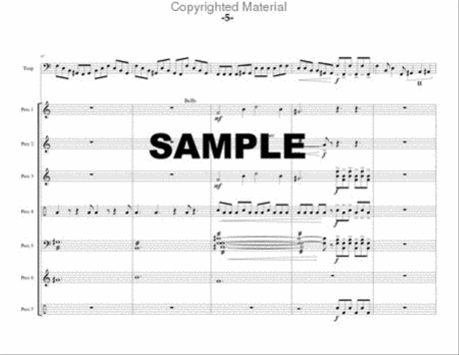 Concert Piece for Timpani & Percussion Ensemble Percussion Ensemble scores gallery preview page 6
