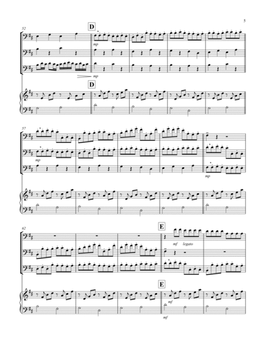 Canon in D (Pachelbel) (D) (Violoncello Trio, Keyboard)