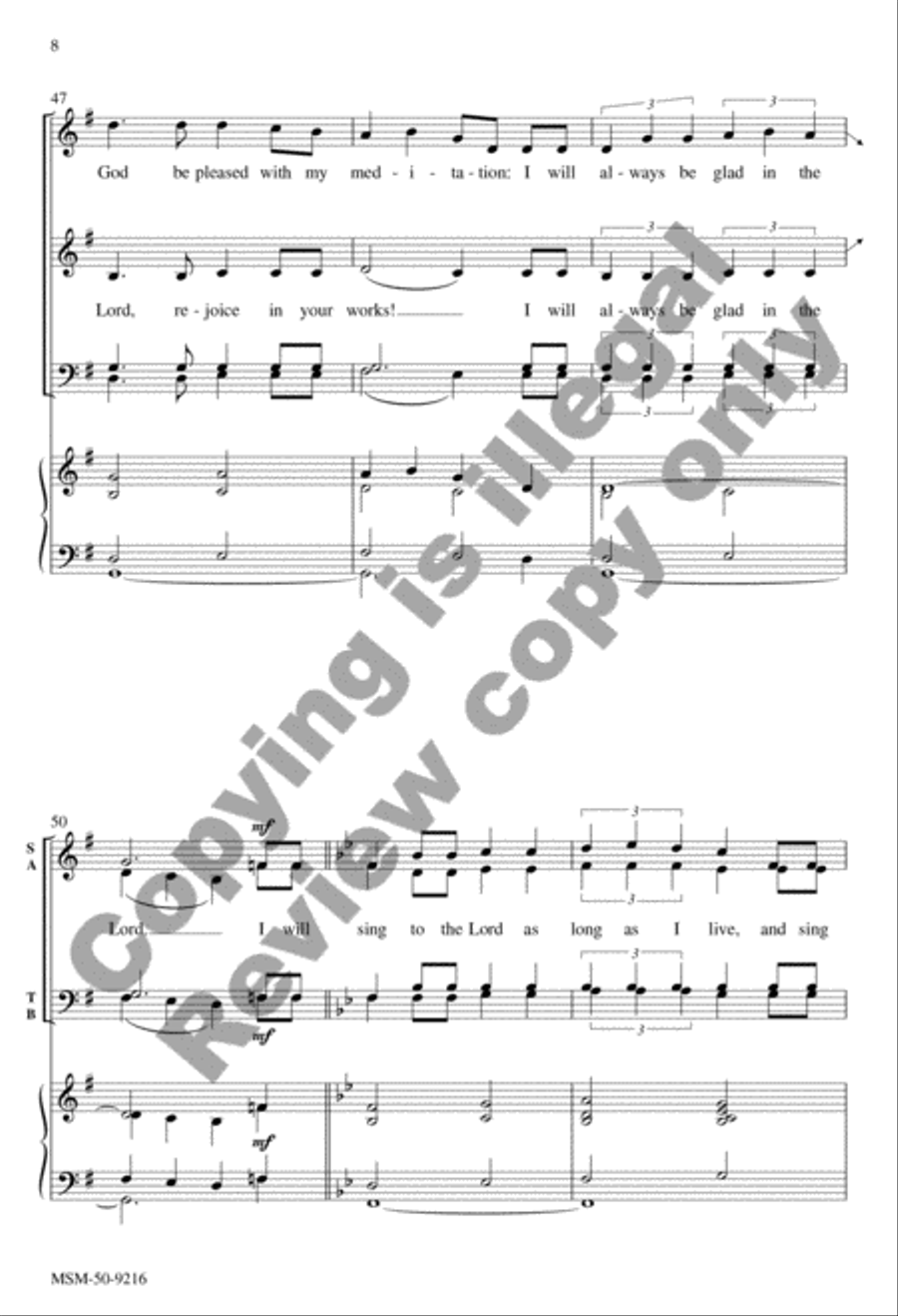 O Lord, How Manifold Are Your Works 4-Part scores gallery preview page 19