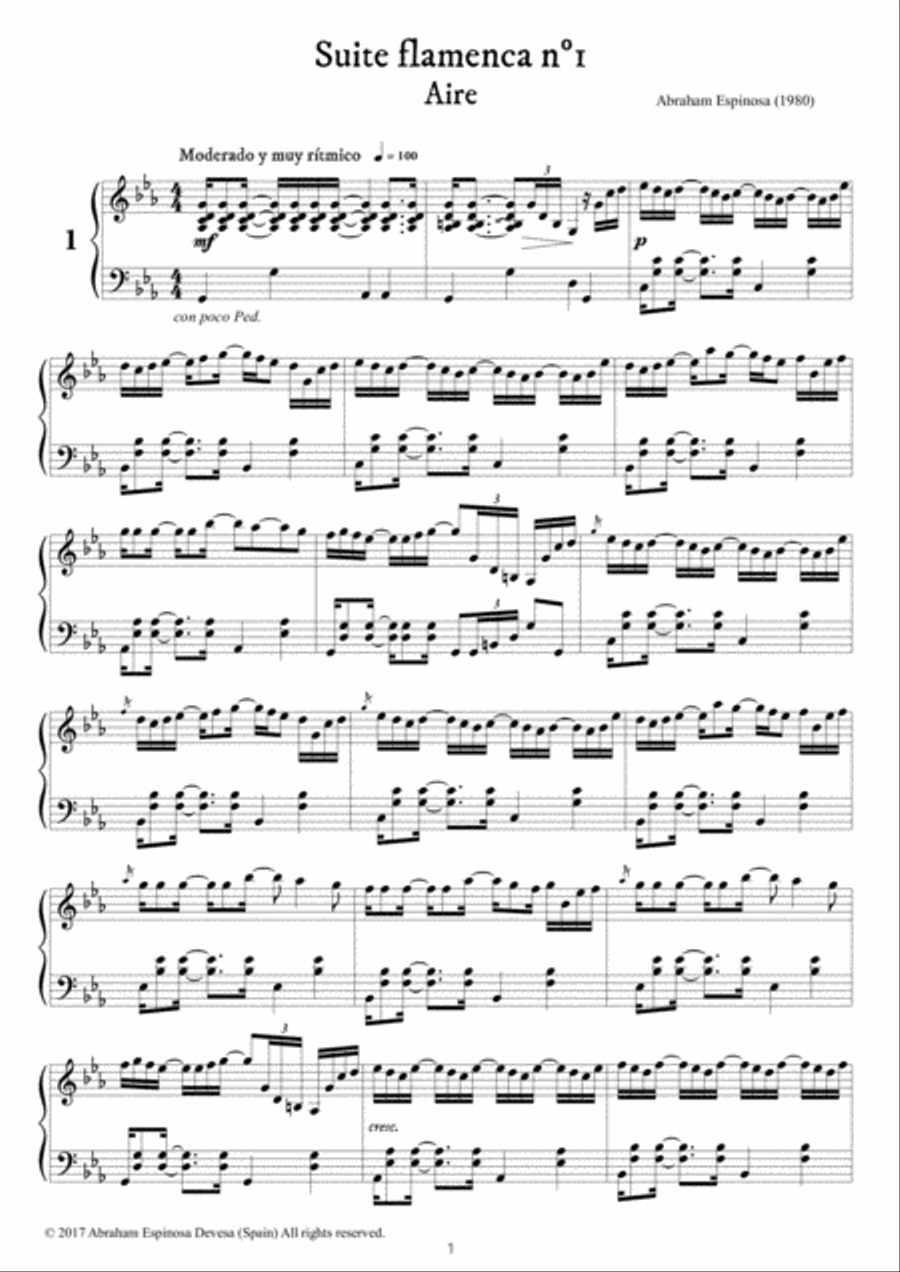 Suite flamenca para piano nº1 Piano Solo scores gallery preview page 3