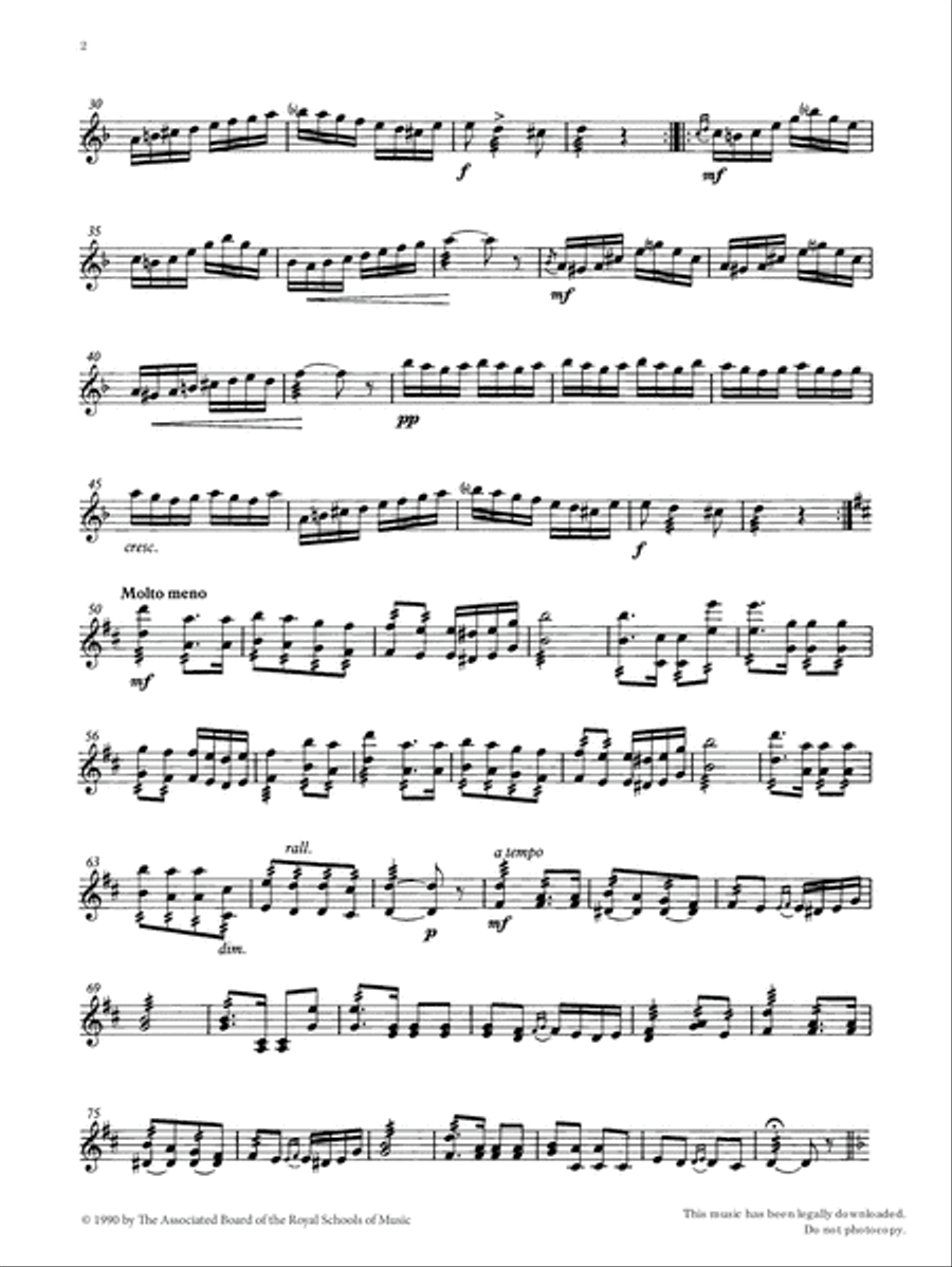 Czardas from Graded Music for Tuned Percussion, Book IV Percussion scores gallery preview page 2