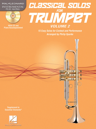 Book cover for Classical Solos for Trumpet, Vol. 2
