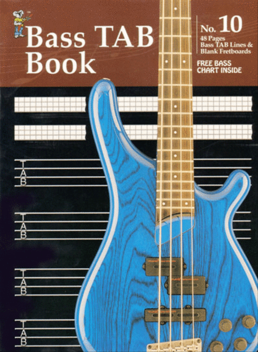 Manuscript Book No. 10 - Bass TAB Book Bass Guitar Tablature scores gallery preview page 1