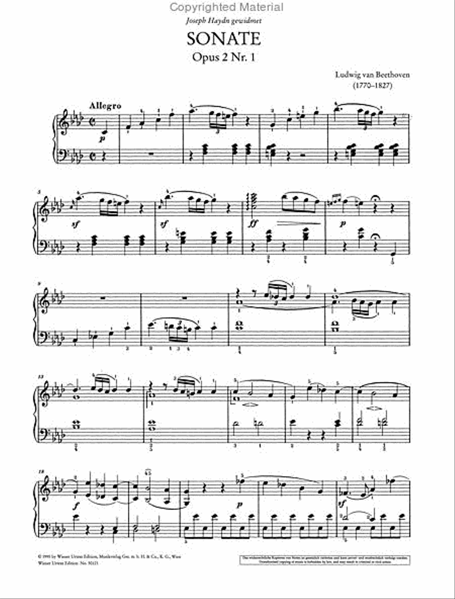 Piano Sonata in F minor, op. 2, no. 1 Chamber Music scores gallery preview page 2