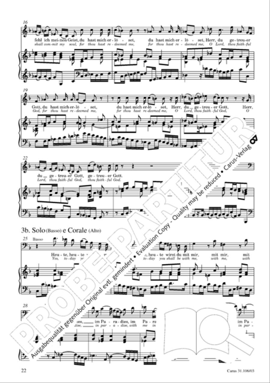 God's own time is the time appointed (Gottes Zeit ist die allerbeste Zeit) 4-Part scores gallery preview page 22