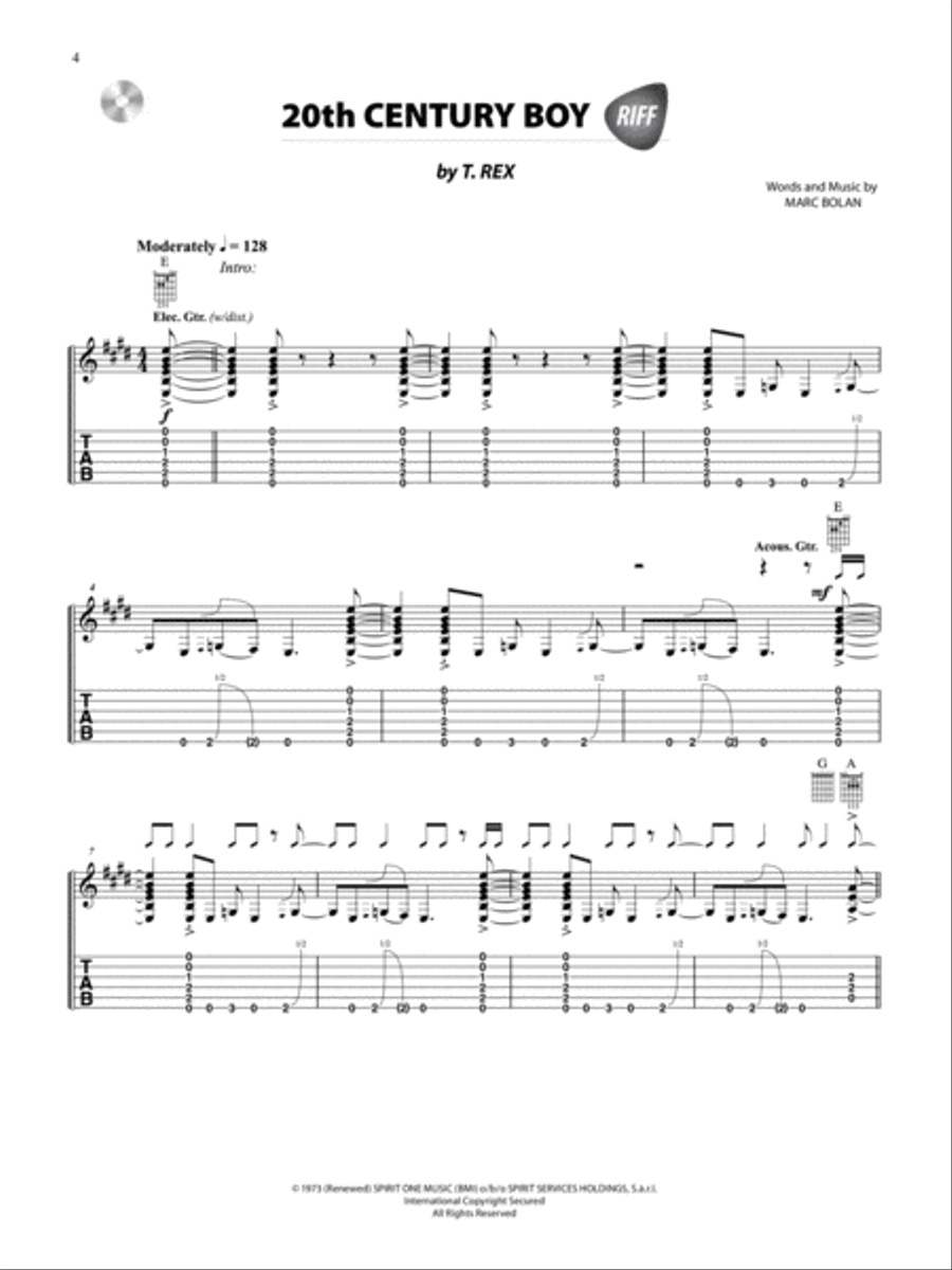 The Greatest Rock Guitar Riffs Electric Guitar scores gallery preview page 9