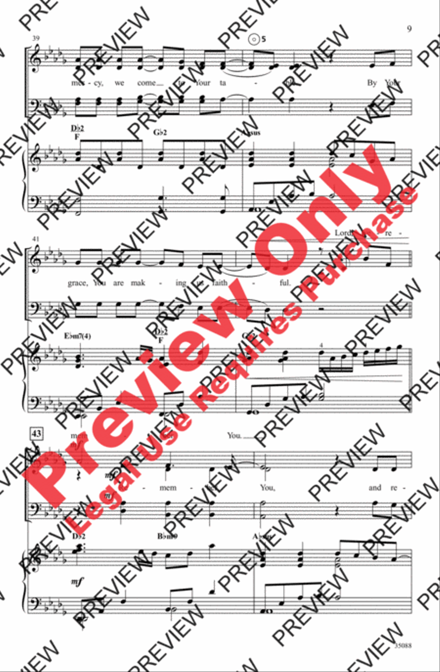 Remembrance Remembrance 4-Part scores gallery preview page 8