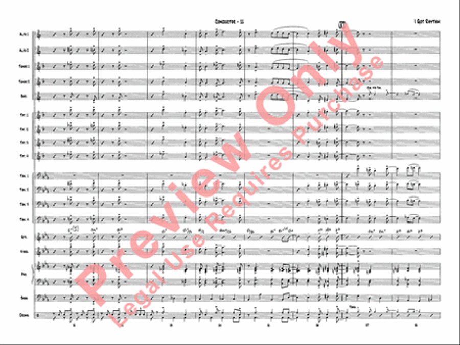 I Got Rhythm I Got Rhythm Jazz Ensemble scores gallery preview page 14