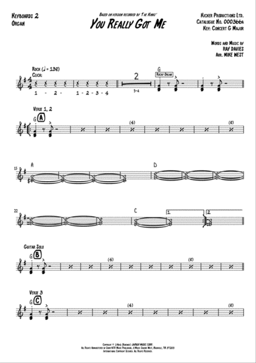 You Really Got Me You Really Got Me Small Ensemble scores gallery preview page 2