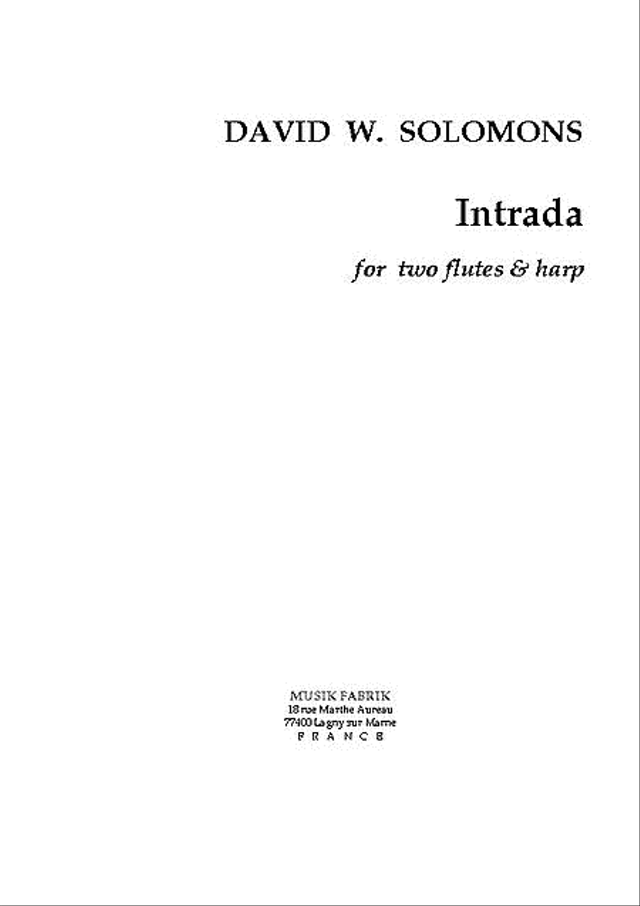 Intrada Alto Recorder scores gallery preview page 1