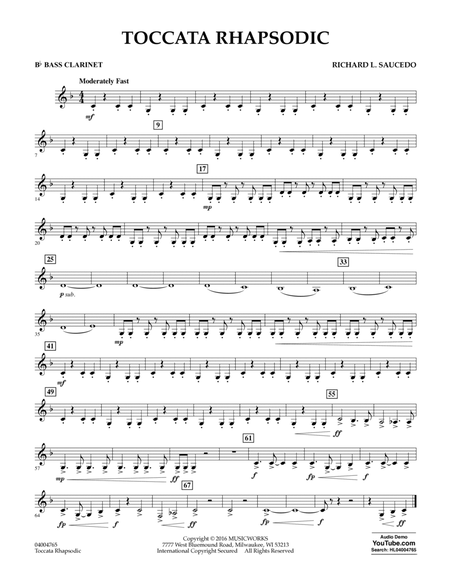 Toccata Rhapsodic - Bb Bass Clarinet