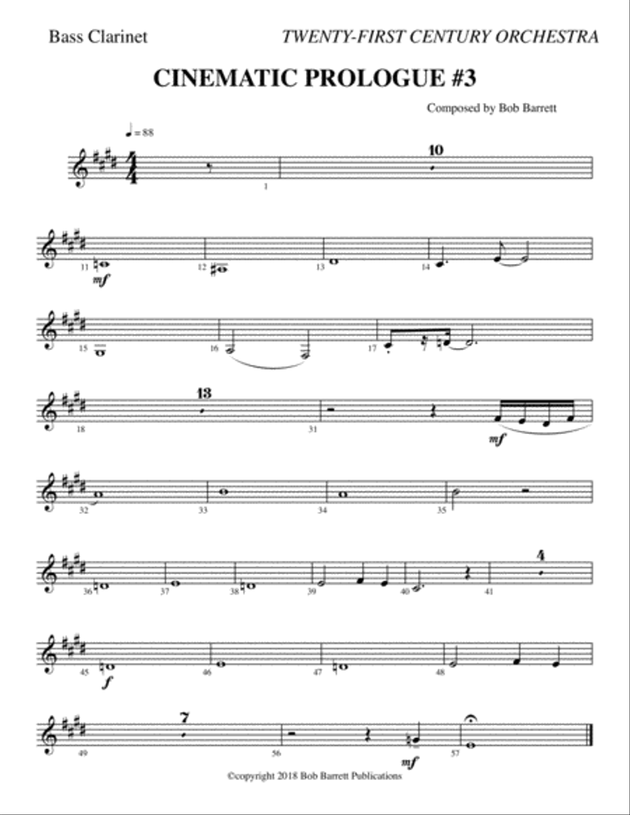 CINEMATIC PROLOGUE #3 Full Orchestra scores gallery preview page 1