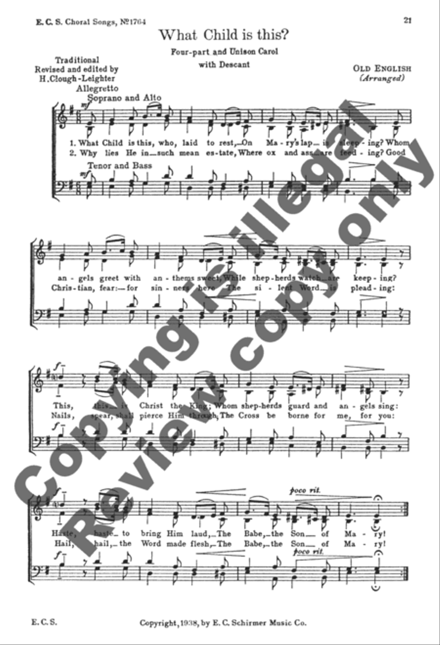 National Christmas Carols 4-Part scores gallery preview page 26