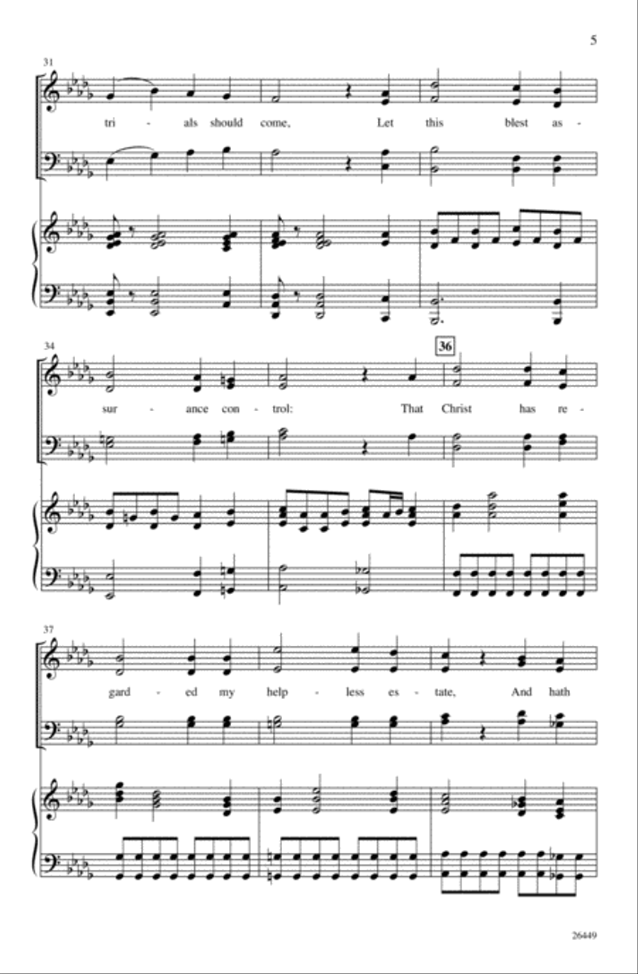 It Is Well with My Soul 4-Part scores gallery preview page 4