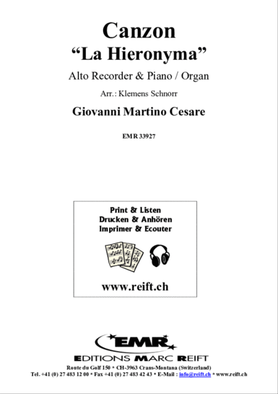 Canzon Alto Recorder scores gallery preview page 2