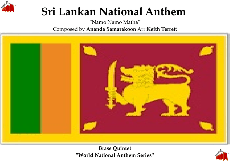 Sri Lankan National Anthem for Brass Quintet (World National Anthem Series) Brass Quintet scores gallery preview page 1